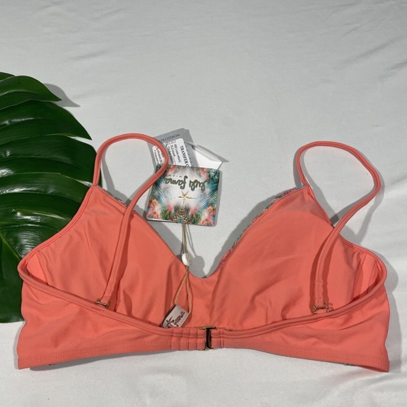 NEW $168 Luli Fama [ Large ] Fiego Divino Criss-Cross Bikini Top +‎ Bottom - Picture 9 of 16